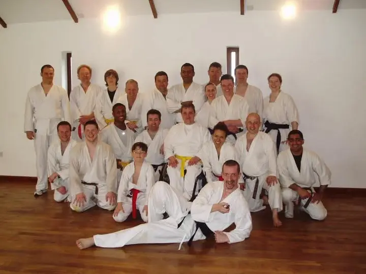 Course members gathered for a photo